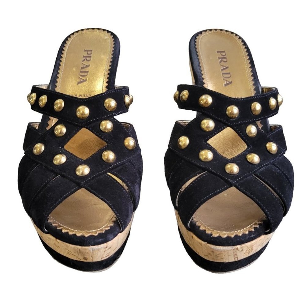 Prada Scamosciato Heels—hard to find! Size 36.5